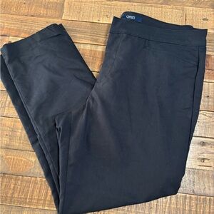 Chaps Black Wide Leg Pants
